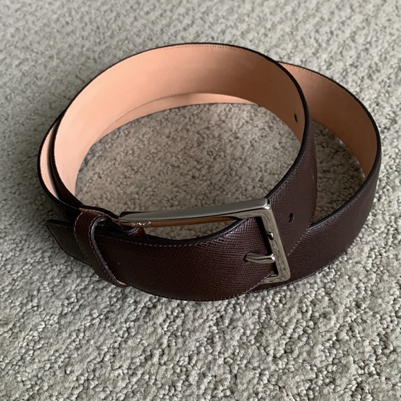 Men’s Coach Leather Belt - Picture 1 of 10